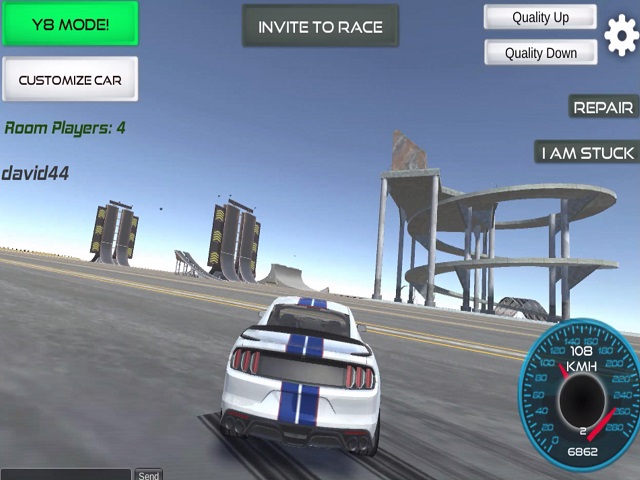 Y8 MULTIPLAYER STUNT CARS online hra | Hry POMU